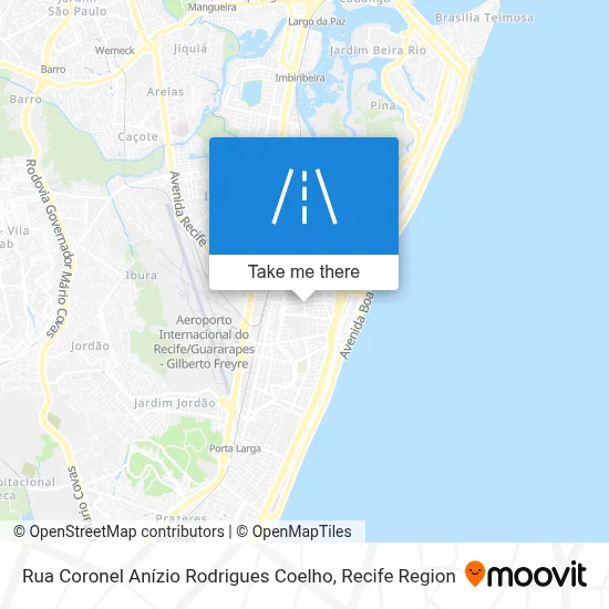 Rua Coronel Anízio Rodrigues Coelho map