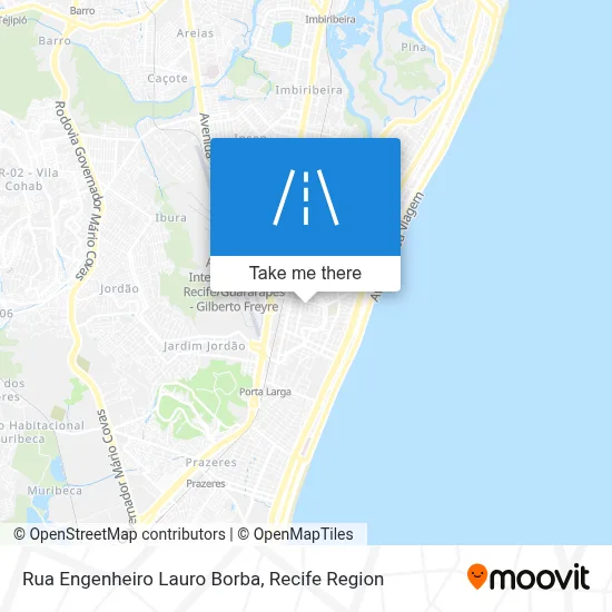 Rua Engenheiro Lauro Borba map