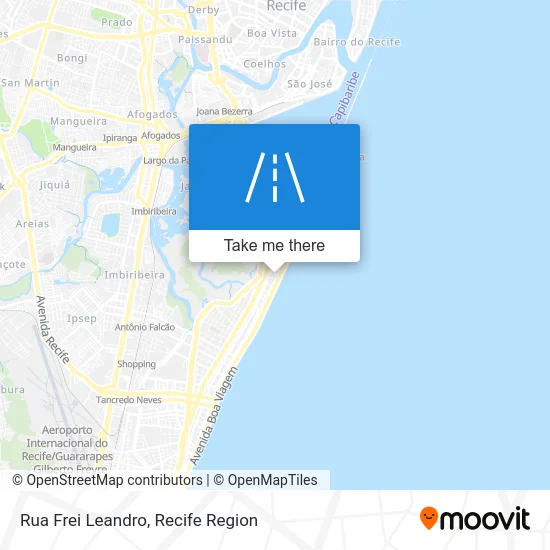 Rua Frei Leandro map