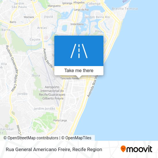 Rua General Americano Freire map