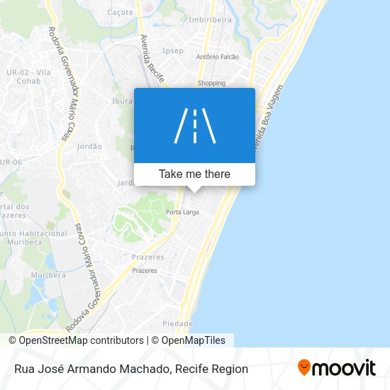 Rua José Armando Machado map