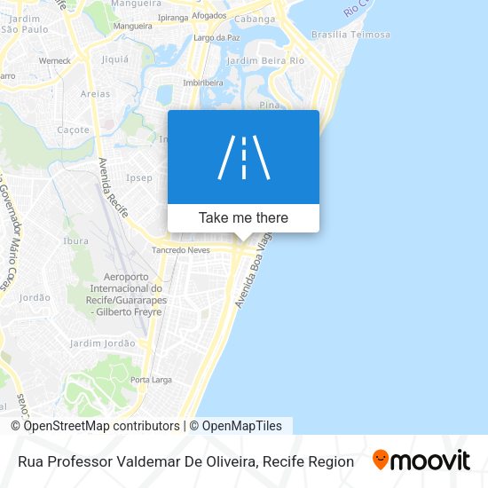 Rua Professor Valdemar De Oliveira map