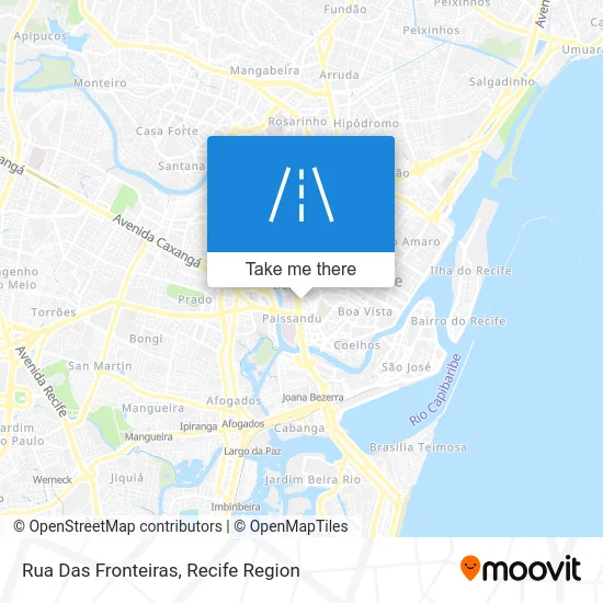 Rua Das Fronteiras map