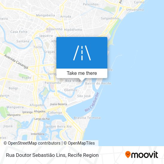 Rua Doutor Sebastião Lins map