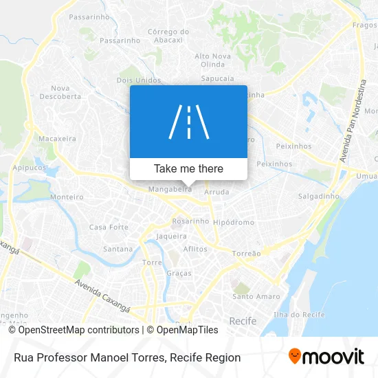 Rua Professor Manoel Torres map