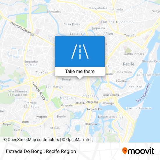 Estrada Do Bongi map