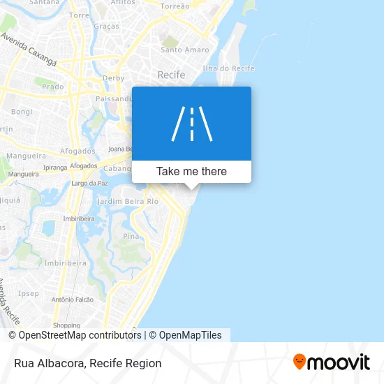 Rua Albacora map