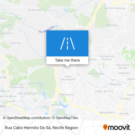 Rua Cabo Hermito De Sá map