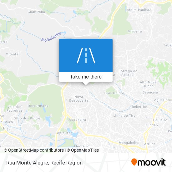 Mapa Rua Monte Alegre