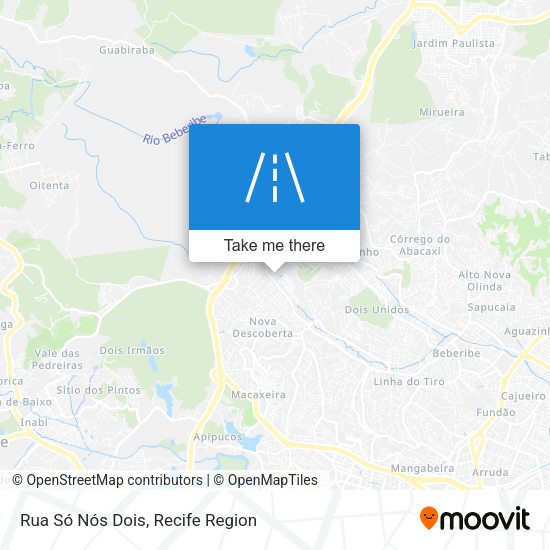 Rua Só Nós Dois map