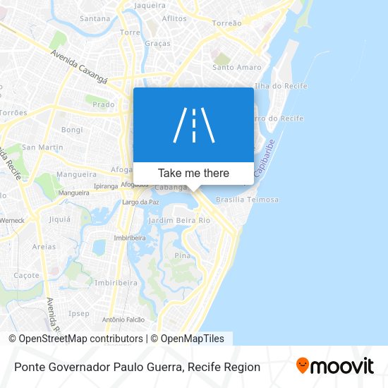 Ponte Governador Paulo Guerra map