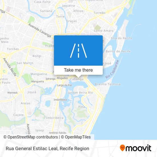 Rua General Estilac Leal map