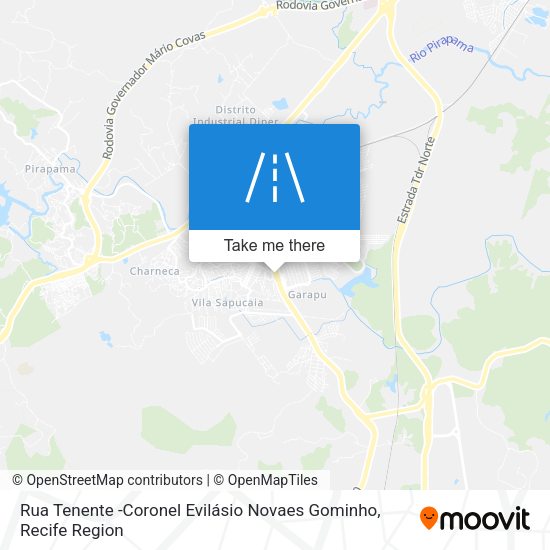 Rua Tenente -Coronel Evilásio Novaes Gominho map