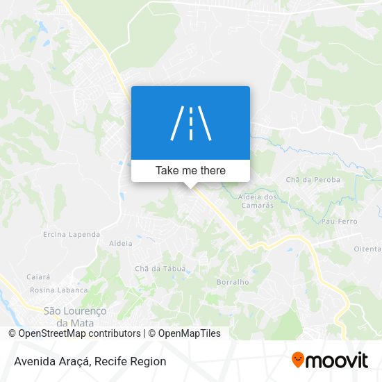Avenida Araçá map
