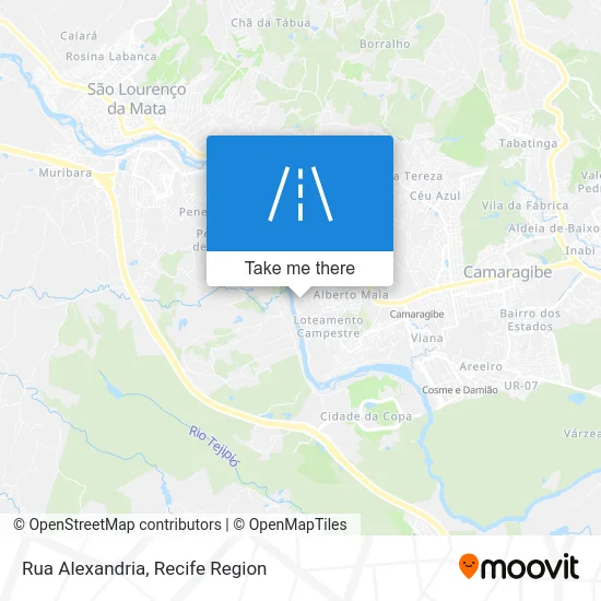 Rua Alexandria map
