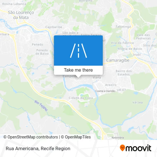 Rua Americana map