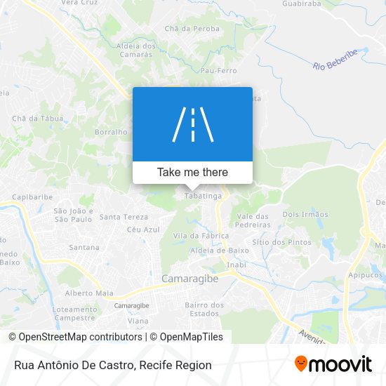 Rua Antônio De Castro map