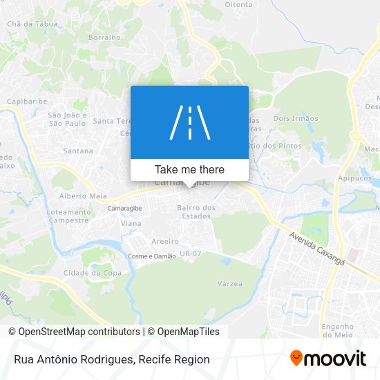 Rua Antônio Rodrigues map