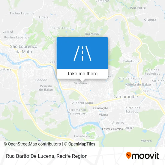 Rua Barão De Lucena map
