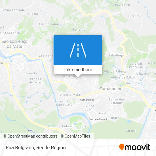 Rua Belgrado map