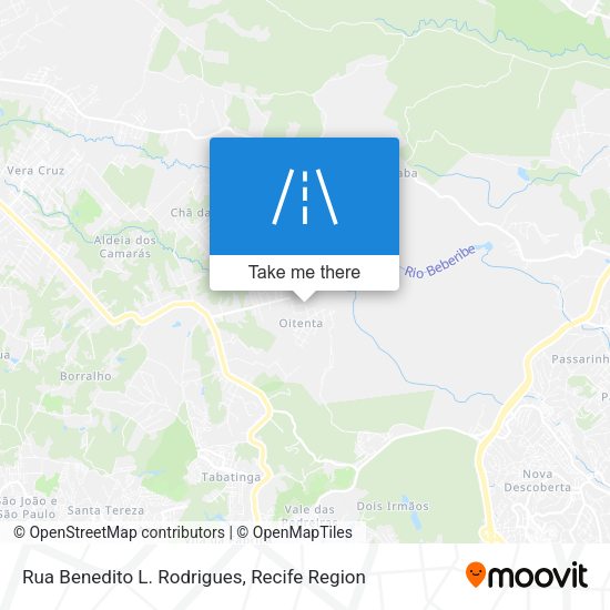 Rua Benedito L. Rodrigues map