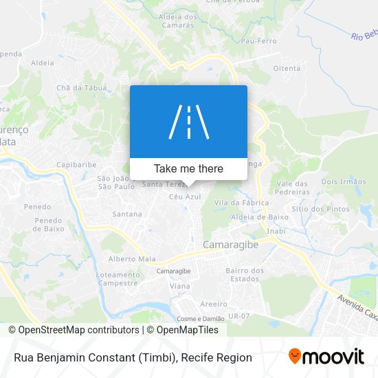 Rua Benjamin Constant (Timbi) map
