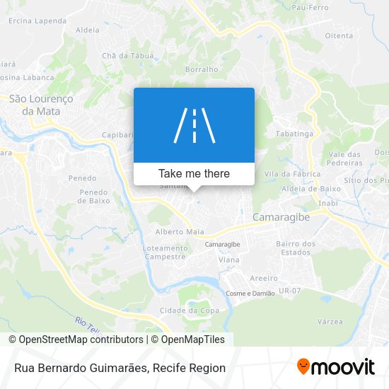 Rua Bernardo Guimarães map