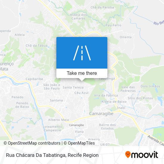 Rua Chácara Da Tabatinga map