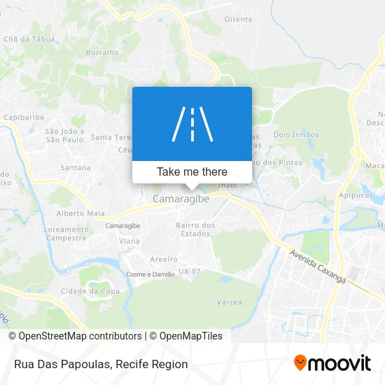 Rua Das Papoulas map