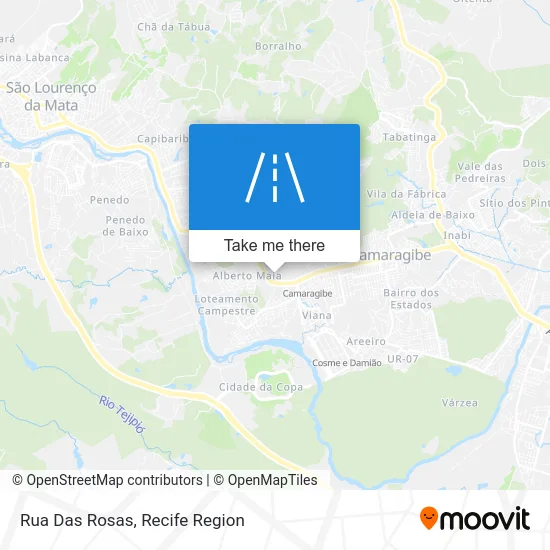 Rua Das Rosas map