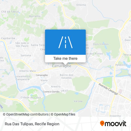 Rua Das Tulipas map