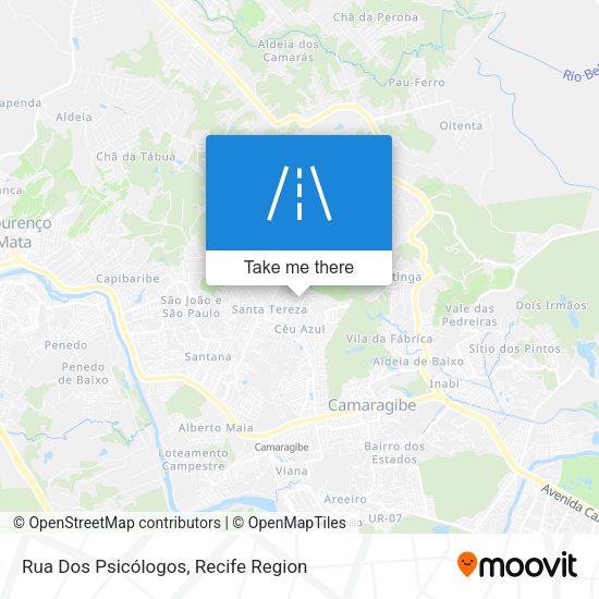 Rua Dos Psicólogos map