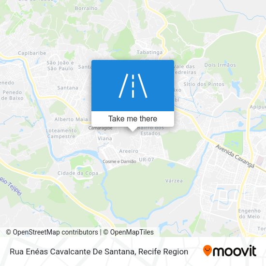 Rua Enéas Cavalcante De Santana map