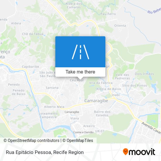 Rua Epitácio Pessoa map