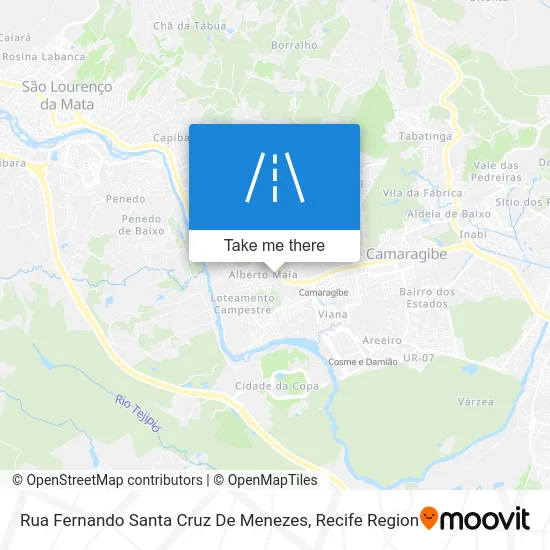 Rua Fernando Santa Cruz De Menezes map