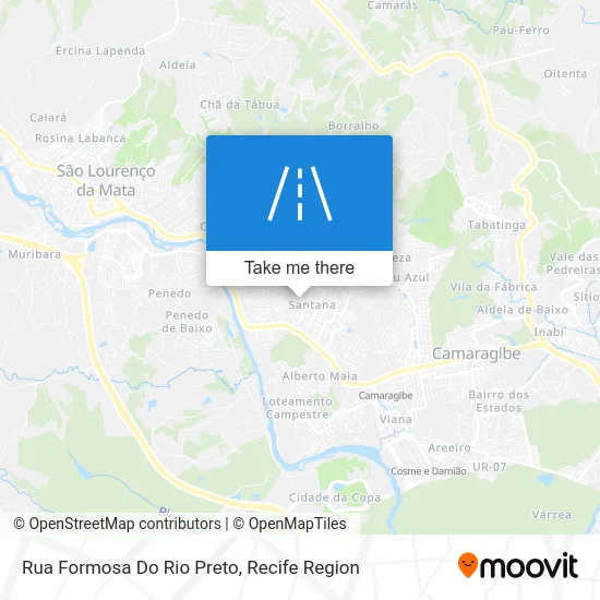 Rua Formosa Do Rio Preto map