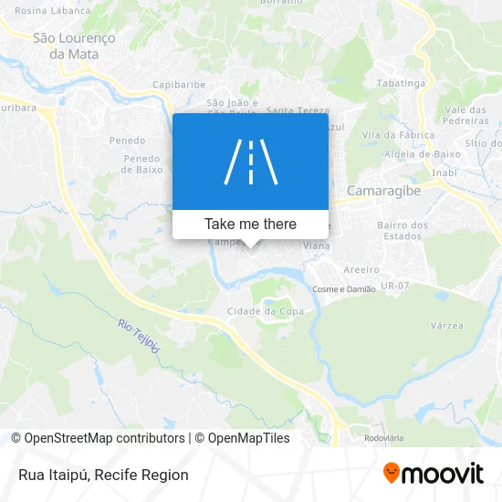 Rua Itaipú map