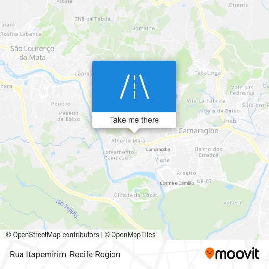 Rua Itapemirim map