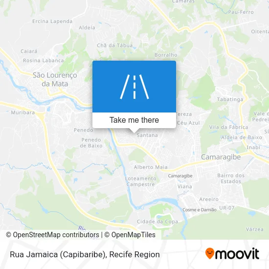 Rua Jamaica (Capibaribe) map