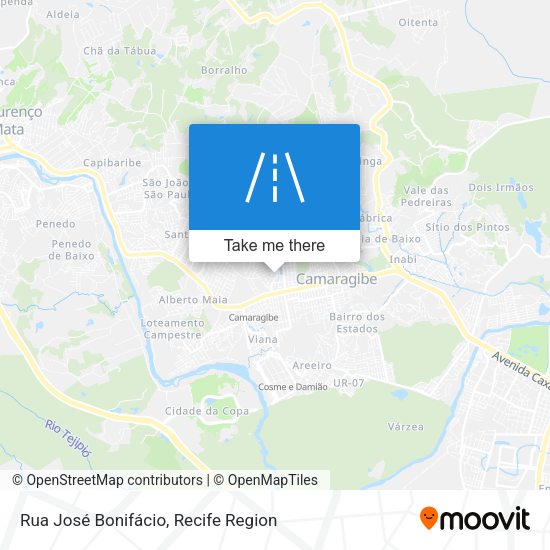 Rua José Bonifácio map
