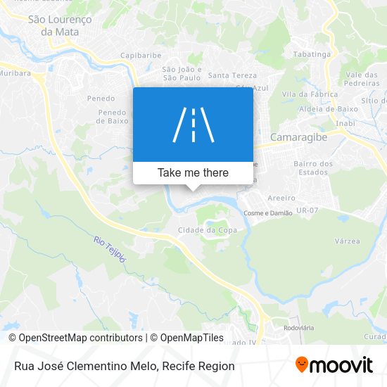 Rua José Clementino Melo map