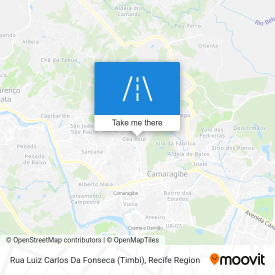 Rua Luiz Carlos Da Fonseca (Timbi) map