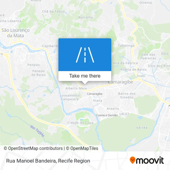 Rua Manoel Bandeira map
