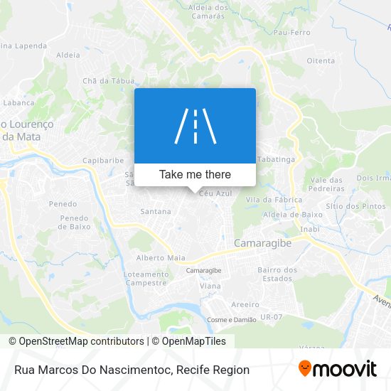 Rua Marcos Do Nascimentoc map