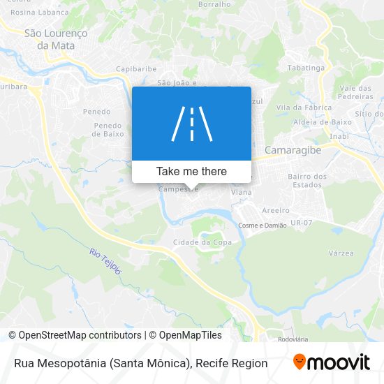 Rua Mesopotânia (Santa Mônica) map