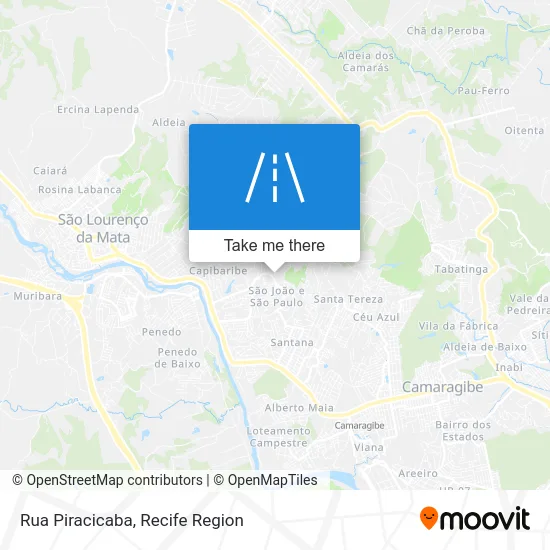Rua Piracicaba map
