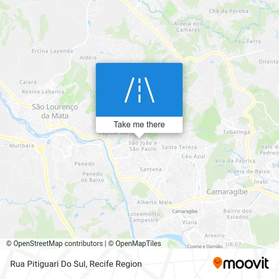 Rua Pitiguari Do Sul map
