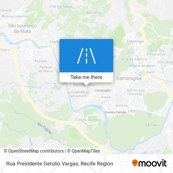 Rua Presidente Getúlio Vargas map