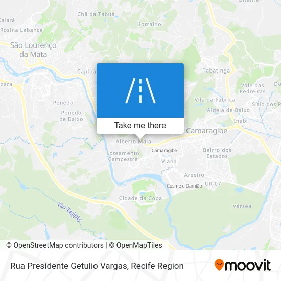 Rua Presidente Getulio Vargas map