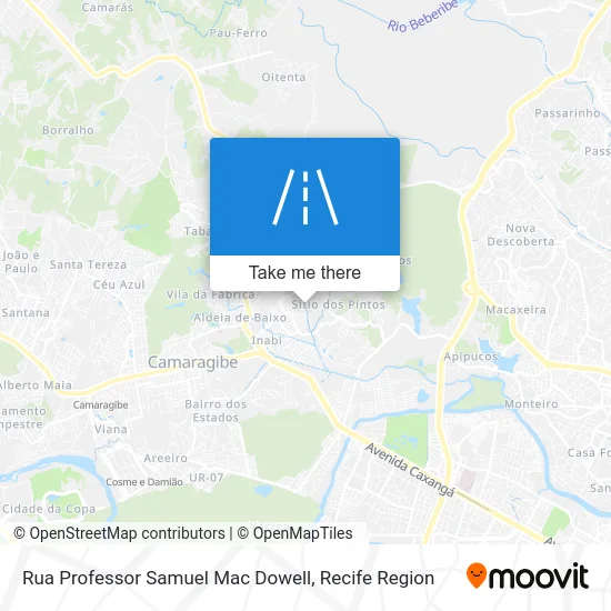 Rua Professor Samuel Mac Dowell map